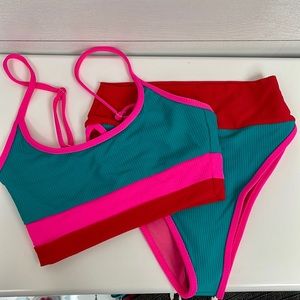 Brand new Beach Riot Cabana Bikini